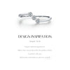 MODIAN D Color Moissanite Lab Diamond Rings 925 Sterling Silver Irregular Line Stackable Fashion Ring For Women Fine Jewelry