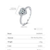 MODIAN D Color Heart  Moissanite Wedding Rings 925 Sterling Silver Luxury Halo Classic Rings For Women Dating Fine Jewelry