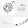 MODIAN 0.5CT D Color VVS1 Round Moissanite Ring 925 Sterling Silver Rings Exquisite Wedding Jewelry For Women Anniversary Gift