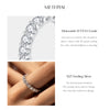 MODIAN D Color Moissanite Dazzling Ring 925 Sterling Silver Luxury Round Eternity Band Rings For Women Wedding Fine Jewelry Gift