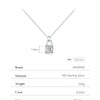 MODIAN 0.5 Carat D Color Moissanite Lock Pendant Necklace For Women 925 Sterling Silver Party Stackable Fine Jewelry With Boxes