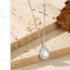 MODIAN 1.2CT Water Drop Moissanite Wedding Necklaces 925 Sterling Silver Exquisite Pendant Necklace For Women Statement Jewelry