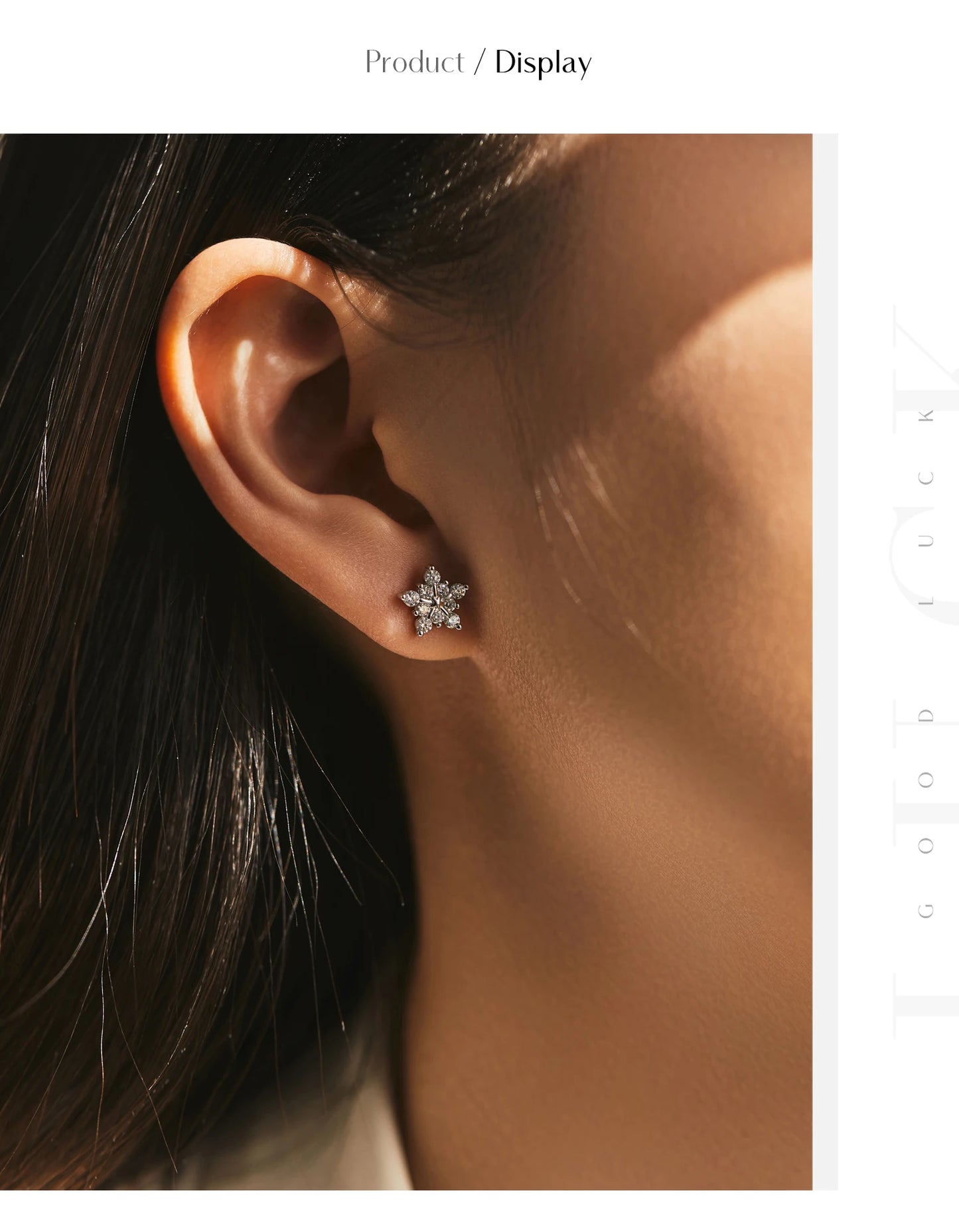 MODIAN D Color Dazzling Moissanite Earrings 925 Sterling Silver Trendy Cute Snowflake Stud Earrings For Women Fine Jewelry