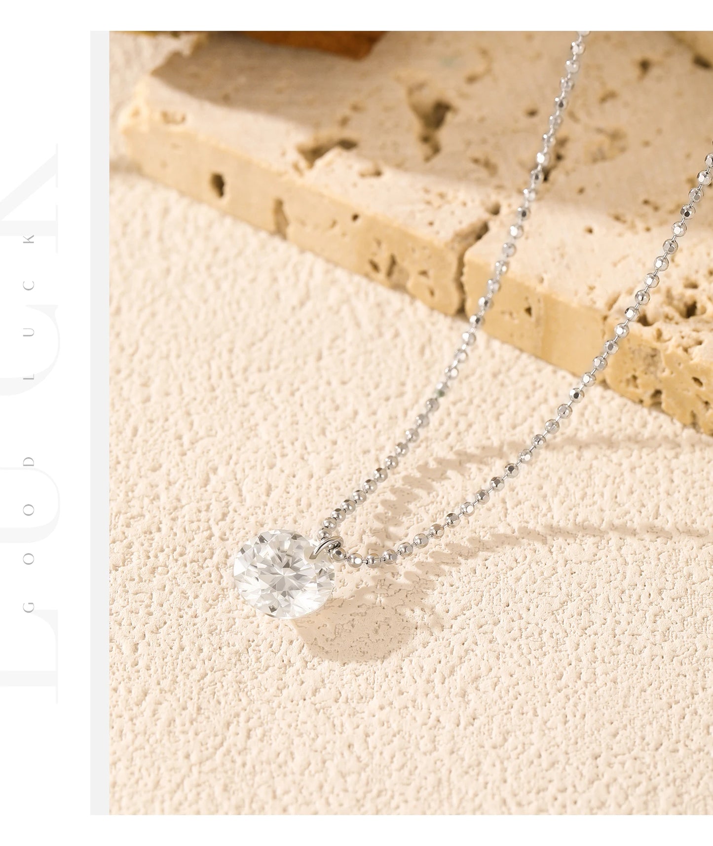 MODIAN 6 Styles D Color Geometric Moissanite Necklaces 925 Sterling Silver Dazzling Pendant Necklace For Women Fine Jewelry