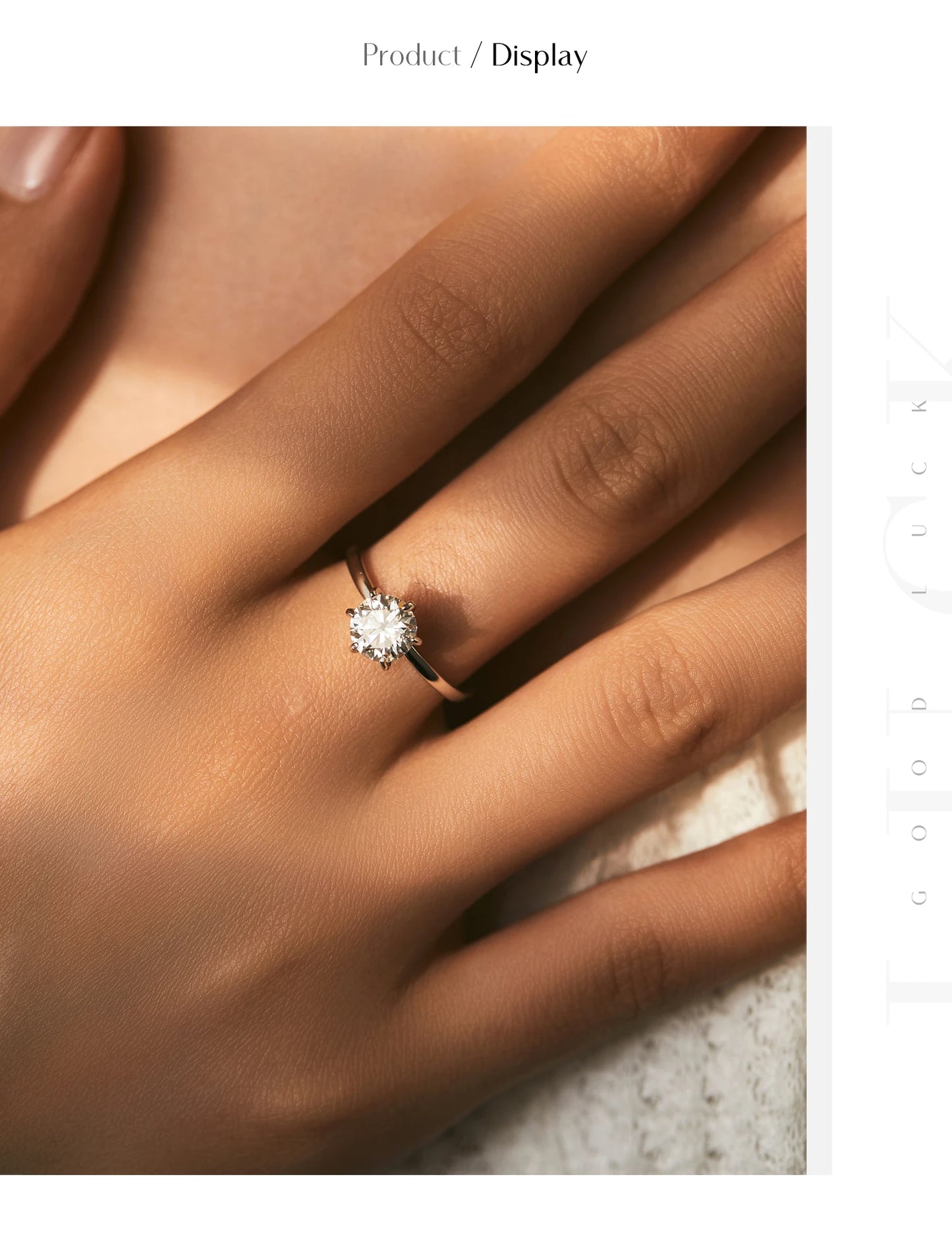 MODIAN 1CT Moissanite Lab Diamond Ring For Women 925 Sterling Silver Wedding Engagement Platinum Plated Fine Jewelry