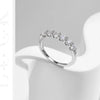 MODIAN D Color Moissanite 925 Sterling Silver Luxury Sparkle Geometric Hoop Earrings Ring For Women Wedding Fine Jewelry Set