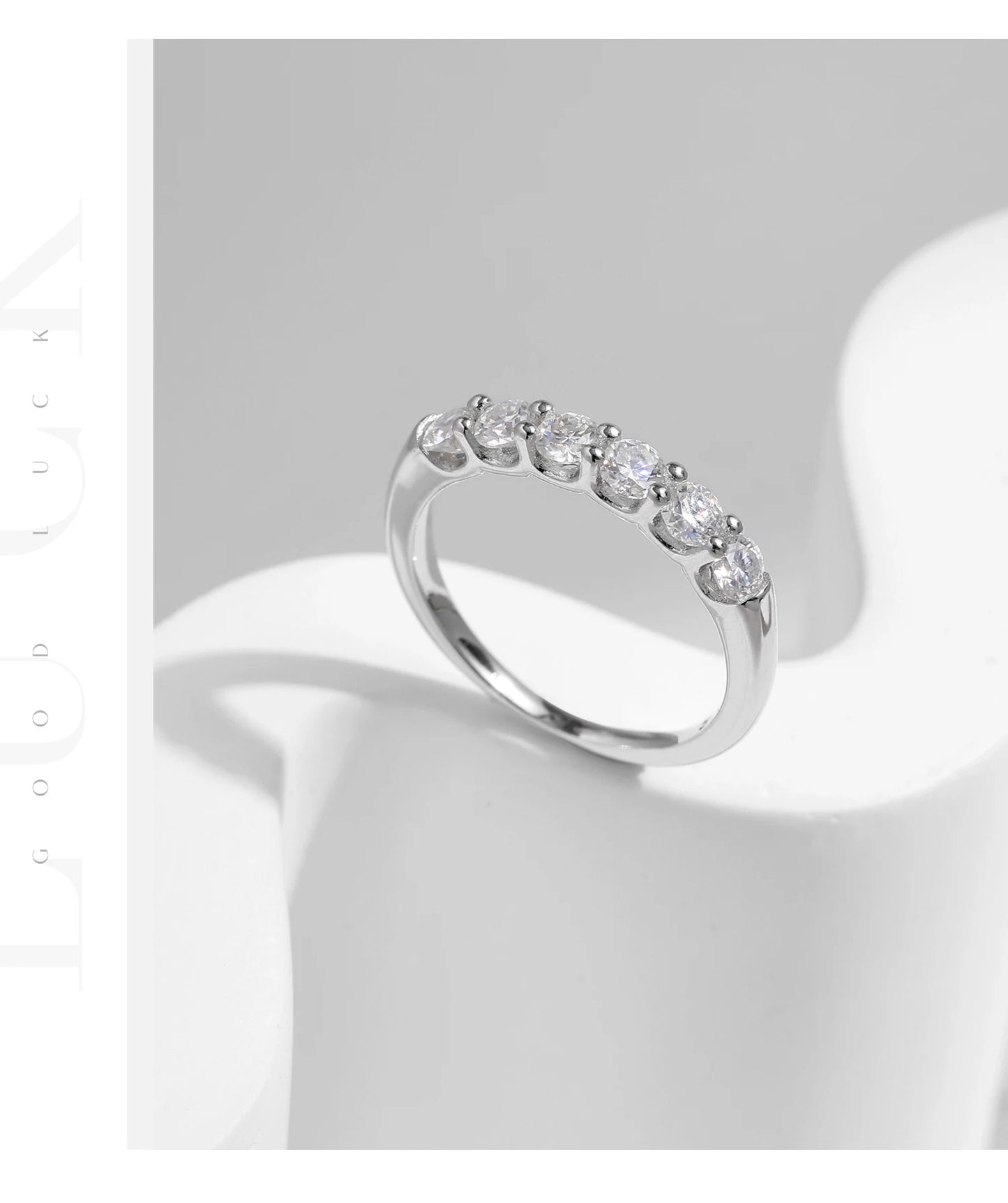 MODIAN D Color Moissanite 925 Sterling Silver Luxury Sparkle Geometric Hoop Earrings Ring For Women Wedding Fine Jewelry Set