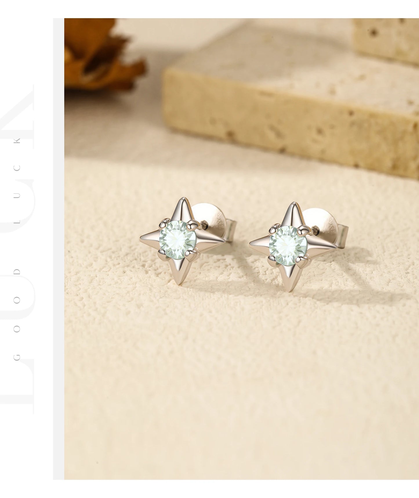 MODIAN D Color Clarity Moissanite Ear Studs 925 Sterling Silver Exquisite Darts Stud Earrings For Women Party Fine Jewelry