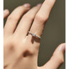 MODIAN D Color Geometric Shaped Moissanite Ring 925 Sterling Silver Heart Square Lab Diamond Wedding Band Jewelry For Women