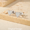 MODIAN D Color Moissanite Simple Daily Wear Ear Studs 925 Sterling Silver Heart Small Stud Earrings For Women Fine Party Jewelry