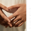 MODIAN Exquisite Round Moissanite Ring 925 Sterling Silver Trendy Wedding Engagement Band Rings For Women Fine Jewelry