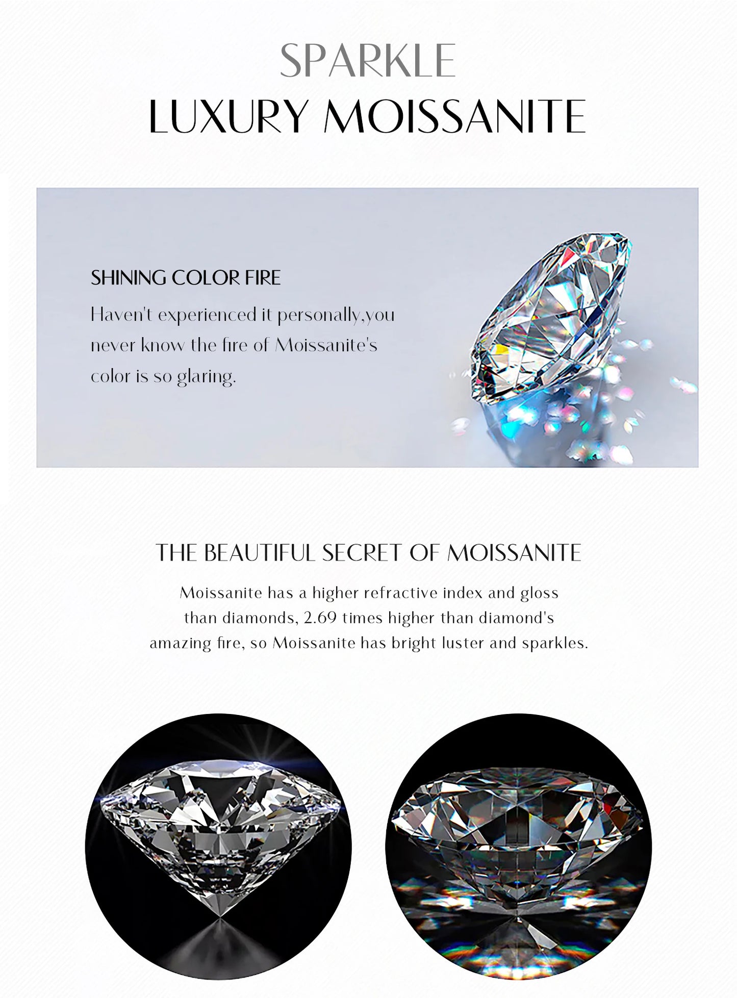 MODIAN Heart Moissanite Wedding Set 925 Sterling Silver Luxury Halo Earring Sparkle Rings Necklace For Women Bridal Jewelry