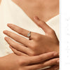 MODIAN D Color Heart  Moissanite Wedding Rings 925 Sterling Silver Luxury Halo Classic Rings For Women Dating Fine Jewelry