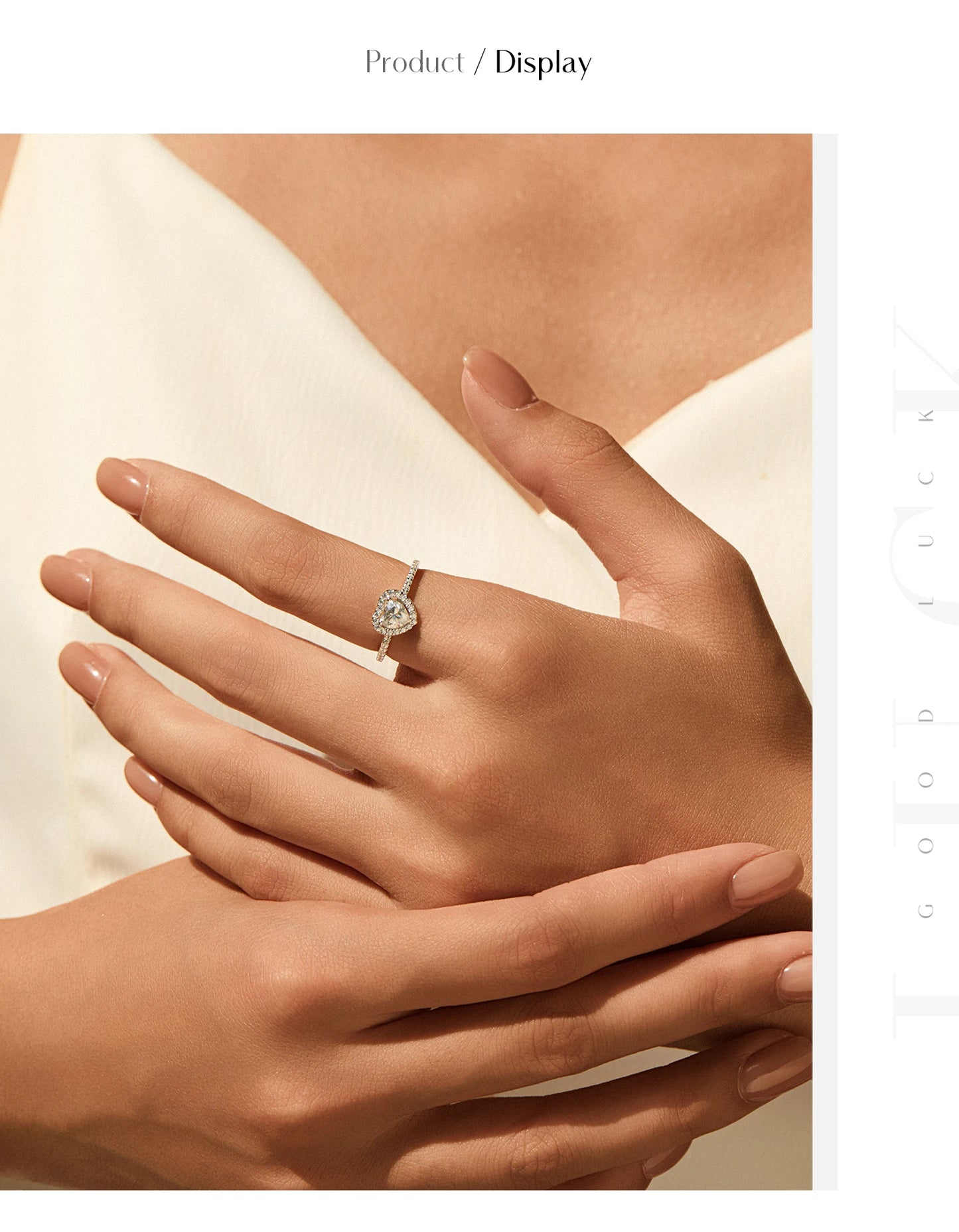 MODIAN D Color Heart  Moissanite Wedding Rings 925 Sterling Silver Luxury Halo Classic Rings For Women Dating Fine Jewelry