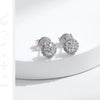 MODIAN Luxury Tiny Halo Moissanite Stud Earrings 925 Sterling Silver Earrings For Women Engagement Wedding Fine Jewelry Gift