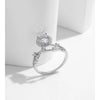 MODIAN Moissanite Ring Delicate Lab Diamond Halo Ring 925 Sterling Silver Crown Luxury Rings for Women Wedding Fine Jewelry