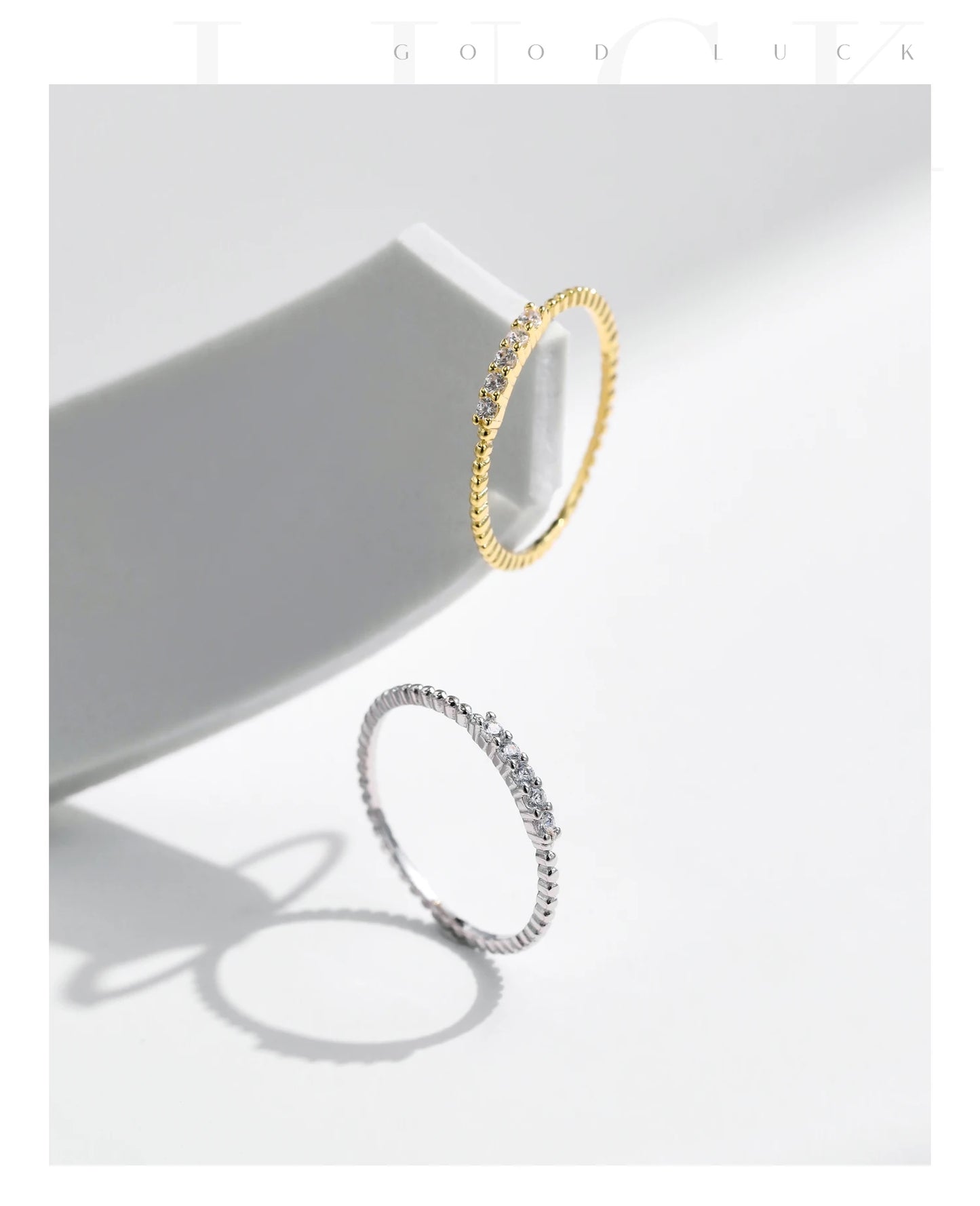 MODIAN Sparkling Moissanite Eternity Band Ring 925 Sterling Silver Stackable Popular Finger Rings For Women Party Jewelry