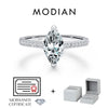 MODIAN Marquise Cut D Color Moissanite Finger Rings 925 Sterling Silver Exquisite Wedding Engagement Ring For Women Fine Jewelry