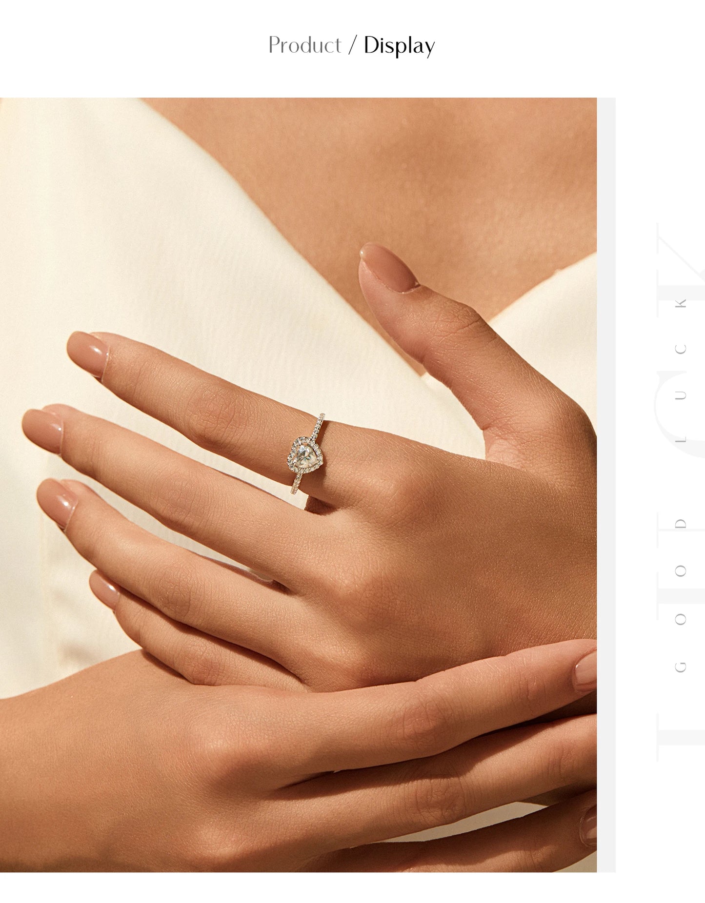 MODIAN Heart Moissanite Wedding Set 925 Sterling Silver Luxury Halo Earring Sparkle Rings Necklace For Women Bridal Jewelry