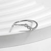 MODIAN D Color Moissanite Lab Diamond Rings 925 Sterling Silver Irregular Line Stackable Fashion Ring For Women Fine Jewelry
