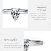MODIAN D Color Pear Cut Moissanite Ring 925 Sterling Silver Water Drop Lab Diamond Wedding Rings For Women Wedding Fine Jewelry