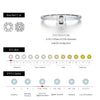 MODIAN Emerald Cut D Color Square Moissanite 925 Sterling Silver Classic Finger Rings For Women Wedding Statement Jewelry