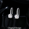 MODIAN D Color Luxury Moissanite Hook Earrings 925 Sterling Silver Classic Drop Earrings For Women Wedding Statement Jewelry
