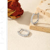 MODIAN D Color Moissanite U Shape Hoop Earrings 925 Sterling Silver Exquisite Elegant Ear Buckle For Women Daily Fine Jewelry