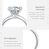 MODIAN 2ct D Color VVS1 Clarity Moissanite 925 Sterling Silver Dazzling Classic Crown Rings For Women Wedding Fine Jewelry