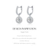 MODIAN D Color Moissanite Drop Earrings 925 Sterling Silver Halo Dangle Earrings For Women Wedding Engagement Fine Jewelry Gift