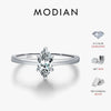 MODIAN D Color Marquise Cut Rhombic Moissanite 925 Sterling Silver Luxury  Band Rings For Women Wedding Fine Jewelry Gifts