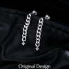 MODIAN D Color Moissanite Link Chain Stud Earrings 925 Sterling Silver Exquisite Trendy Earrings For Women Vacation Fine Jewelry