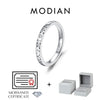 MODIAN D Color Moissanite Sparkle Couple Ring 925 Sterling Silver Charming Stars Ring For Women and Men Anniversary Fine Jewelry