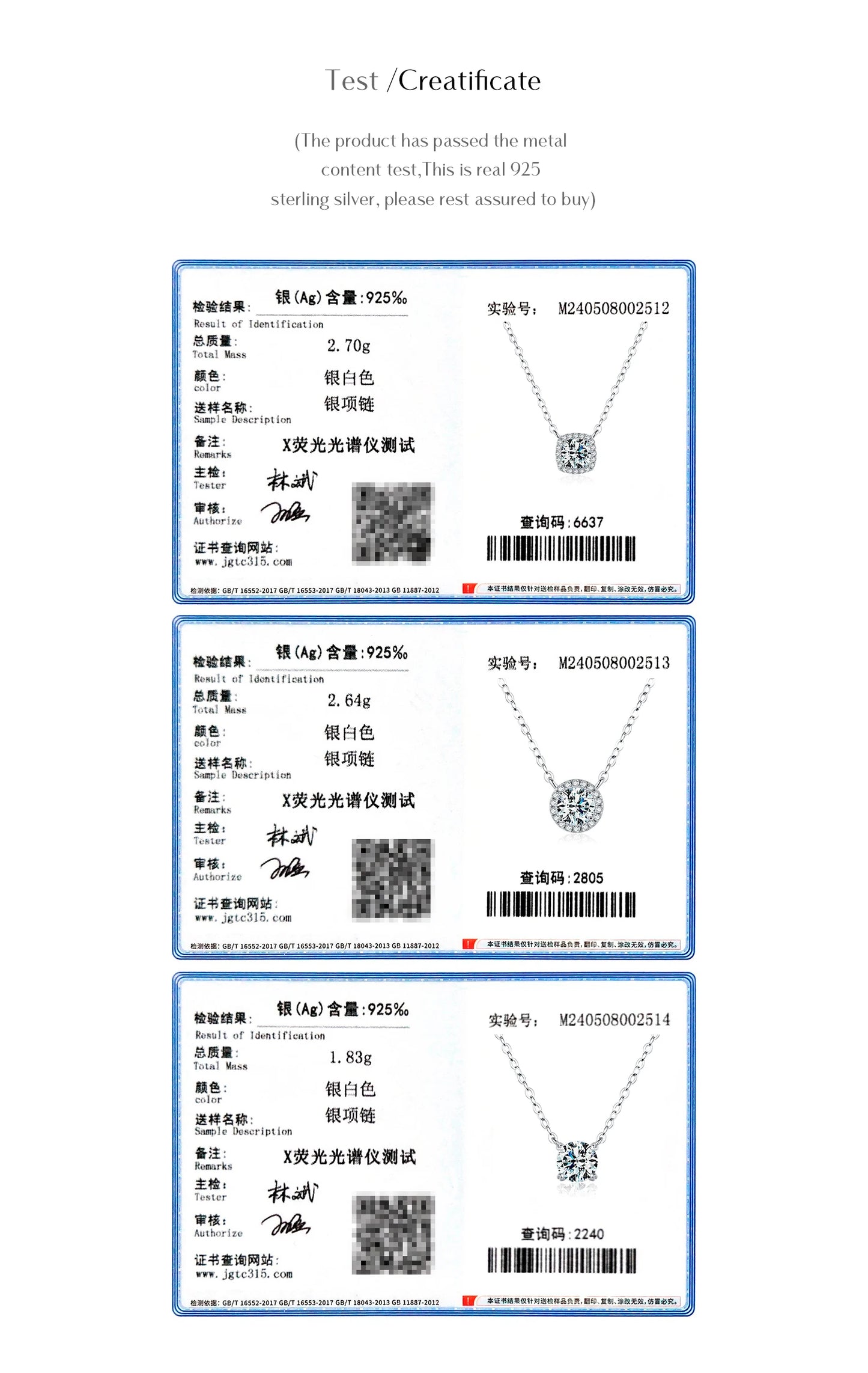 MODIAN Square & Round Halo Moissanite 925 Sterling Silver Pendant Necklace D Color VVS1 Lab Diamond Necklace For Women Jewelry