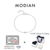 MODIAN D Color Moissanite Bracelet 925 Sterling Silver Classic Minimalist Daily Link Chain Bracelet For Women Fine Jewelry
