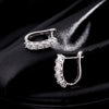 MODIAN D Color U Shape Moissanite Earrings 925 Sterling Silver Elegant Exquisite Hoop Earrings For Women Wedding Jewelry