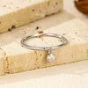 MODIAN D Color Round Moissanite Ring 925 Sterling Silver Small Charms Sparkling Finger Rings For Women Wedding Jewelry Gift