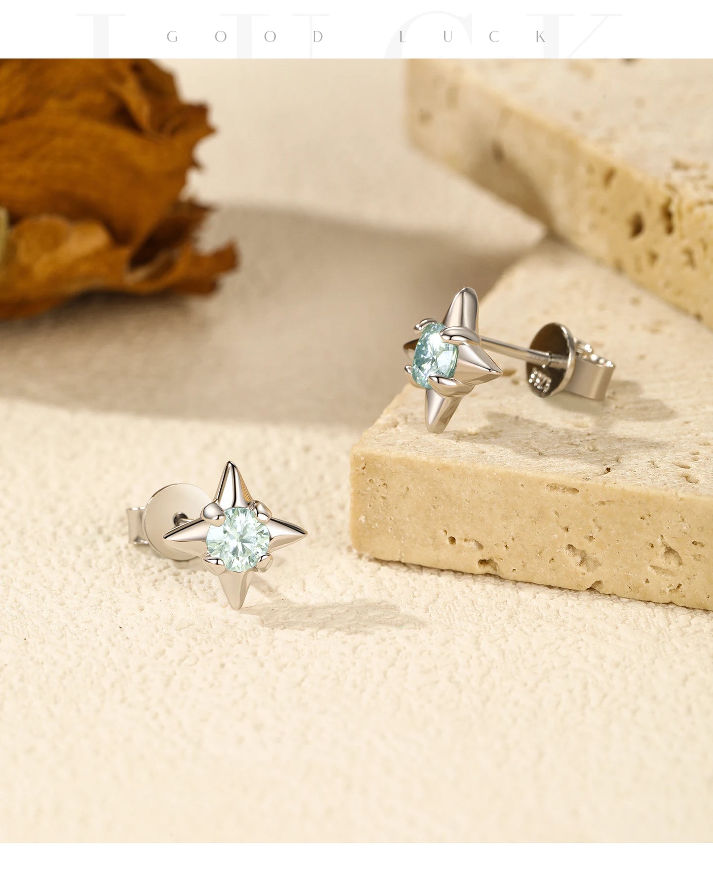 MODIAN D Color Clarity Moissanite Ear Studs 925 Sterling Silver Exquisite Darts Stud Earrings For Women Party Fine Jewelry