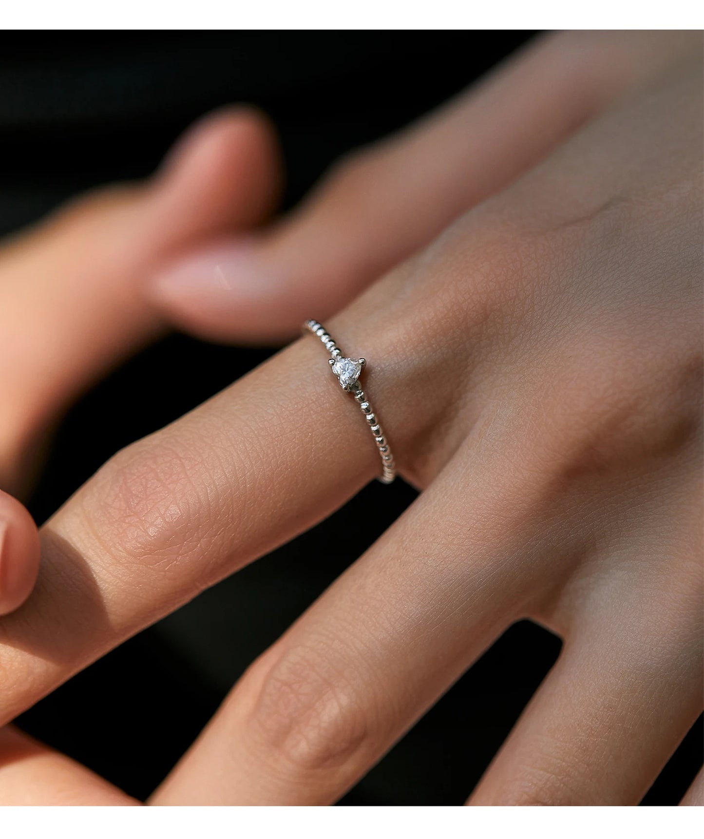 MODIAN D Color Geometric Shaped Moissanite Ring 925 Sterling Silver Heart Square Lab Diamond Wedding Band Jewelry For Women
