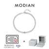 MODIAN D Color Pave Setting Moissanite Bracelets 925 Sterling Silver Romantic Heart Gourmette Bracelet For Women Jewelry Gifts
