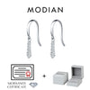 MODIAN D Color Moissanite Dangle Dangle 925 Sterling Silver Fashion Dazzling Fashion Water Drop Earrings For Women Fine Jewelry