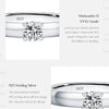 MODIAN D Color Round Moissanite Rings 925 Sterling Silver Fashion Simple Ring For Women Wedding Statement Jewelry Gifts