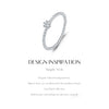 MODIAN D Color Round Moissanite Lab Diamond Rings 925 Sterling Silver Simple Classic Beads Stackable Ring For Women Jewelry