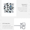 MODIAN D Color 1CT Moissanite Stud Earrings 925 Sterling Silver Wedding Engagement Lab Created Diamond Jewelry For Women Gift