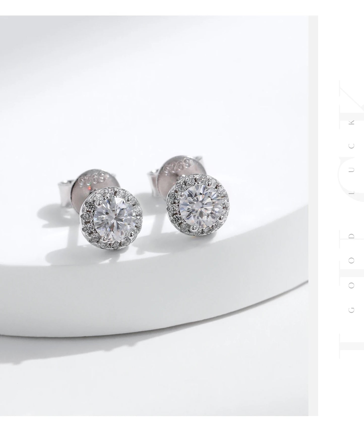 MODIAN Moissanite 925 Sterling Silver Fashion Luxury Round Necklace Stud Earrings Ring For Women Wedding Fine Jewelry Se