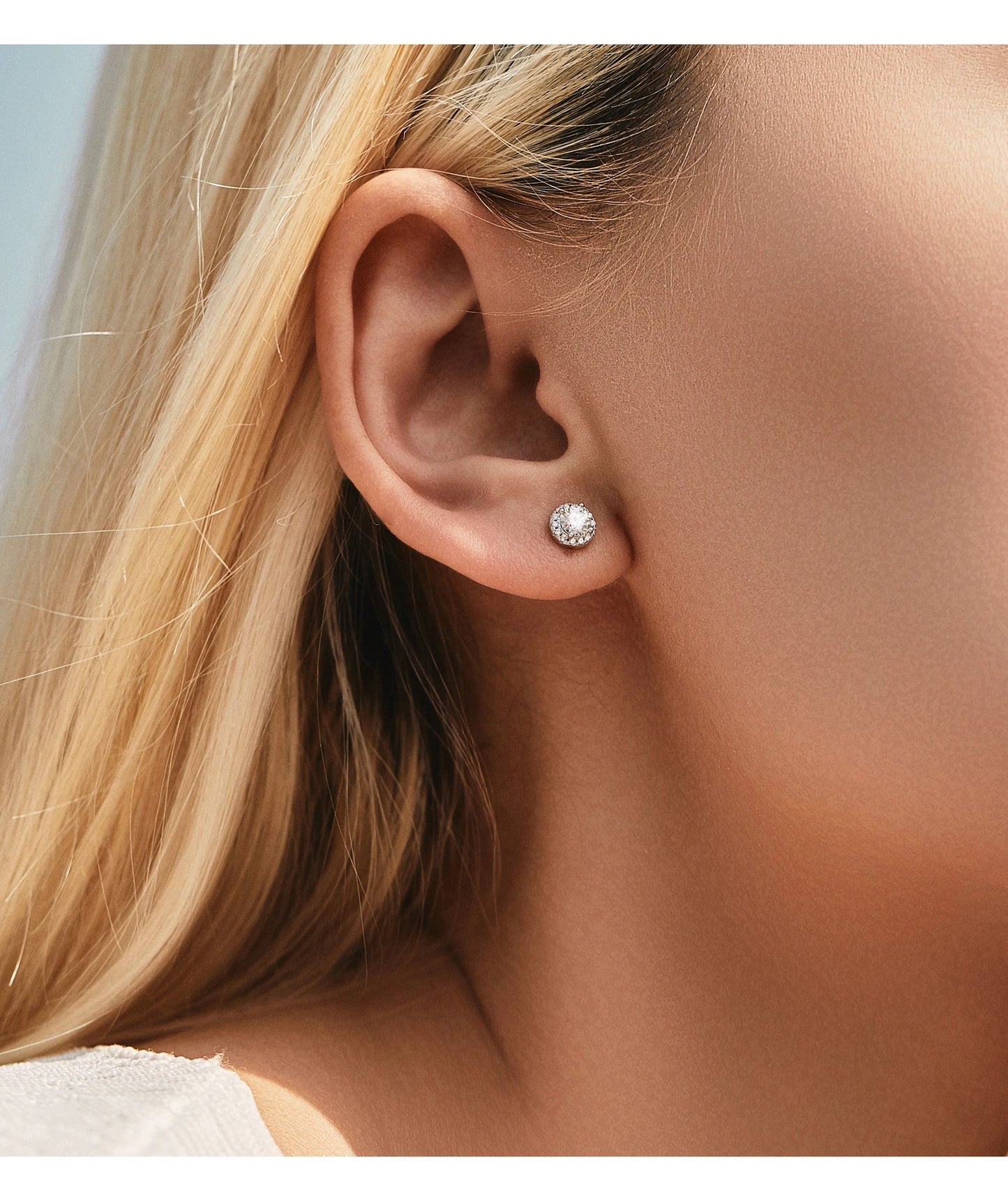 MODIAN Moissanite 925 Sterling Silver Fashion Luxury Round Necklace Stud Earrings Ring For Women Wedding Fine Jewelry Se