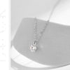 MODIAN 1CT Prong Setting Moissanite Necklace D color VVS1 Lab Diamond Pendant For Women 925 Sterling Silver Wedding Jewelry