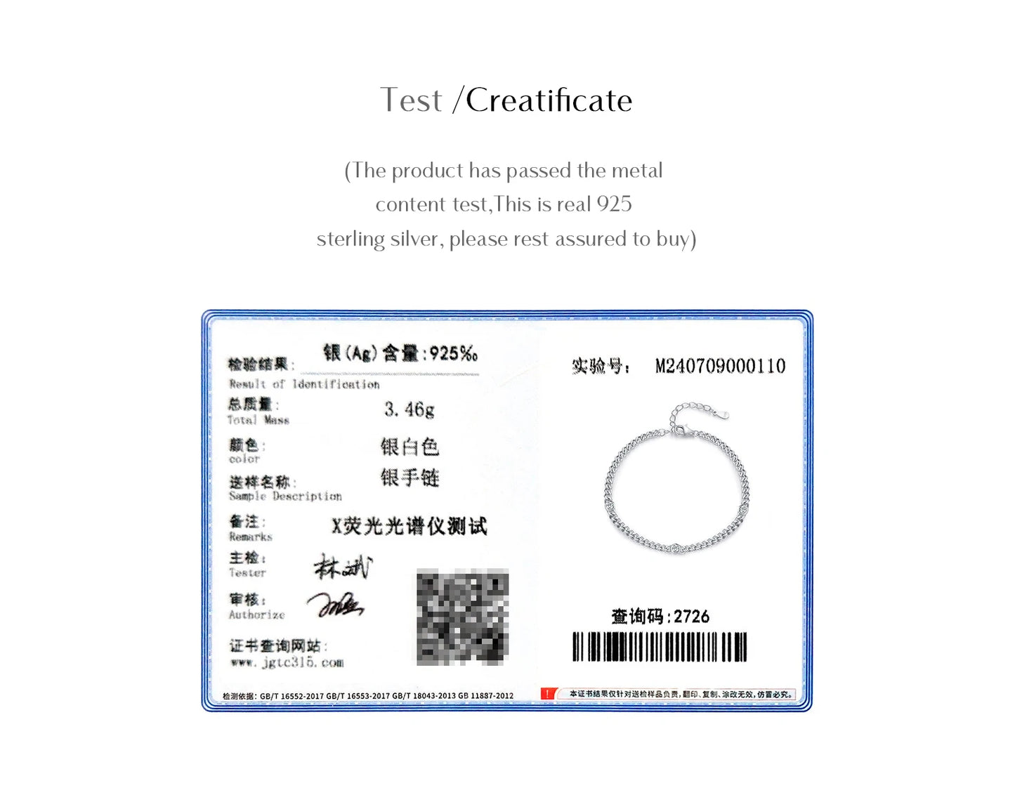 MODIAN White Gold Plated D Color Round Moissanite Twisted Bracelet 925 Sterling Silver VVS1 Dainty Adjustable Jewelry Gifts