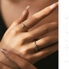 MODIAN Four Leaf Clover D Color Moissanite Ring 925 Sterling Silver Stackable Beads Trendy Finger Ring For Women Fine Jewelry