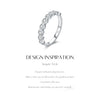 MODIAN D Color Round Moissanite Eternity Ring 925 Sterling Silver Stackable Finger Rings For Women Wedding Fine Jewelry Gifts